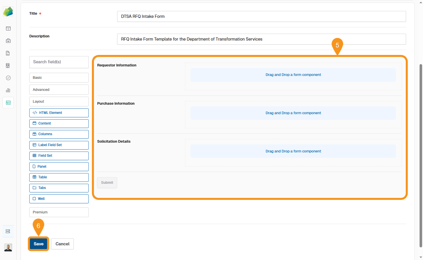Save Layout Components