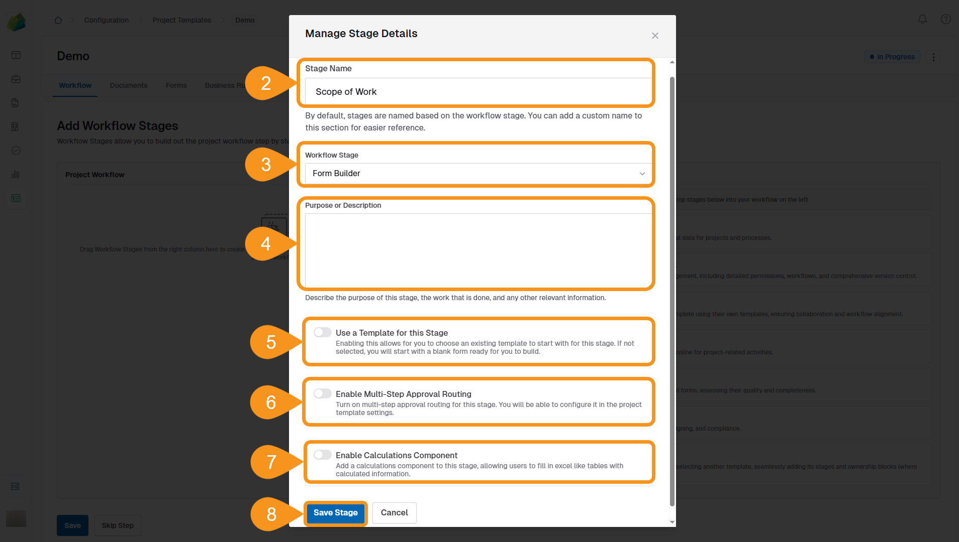 Add a Form Builder Workflow Stage 2