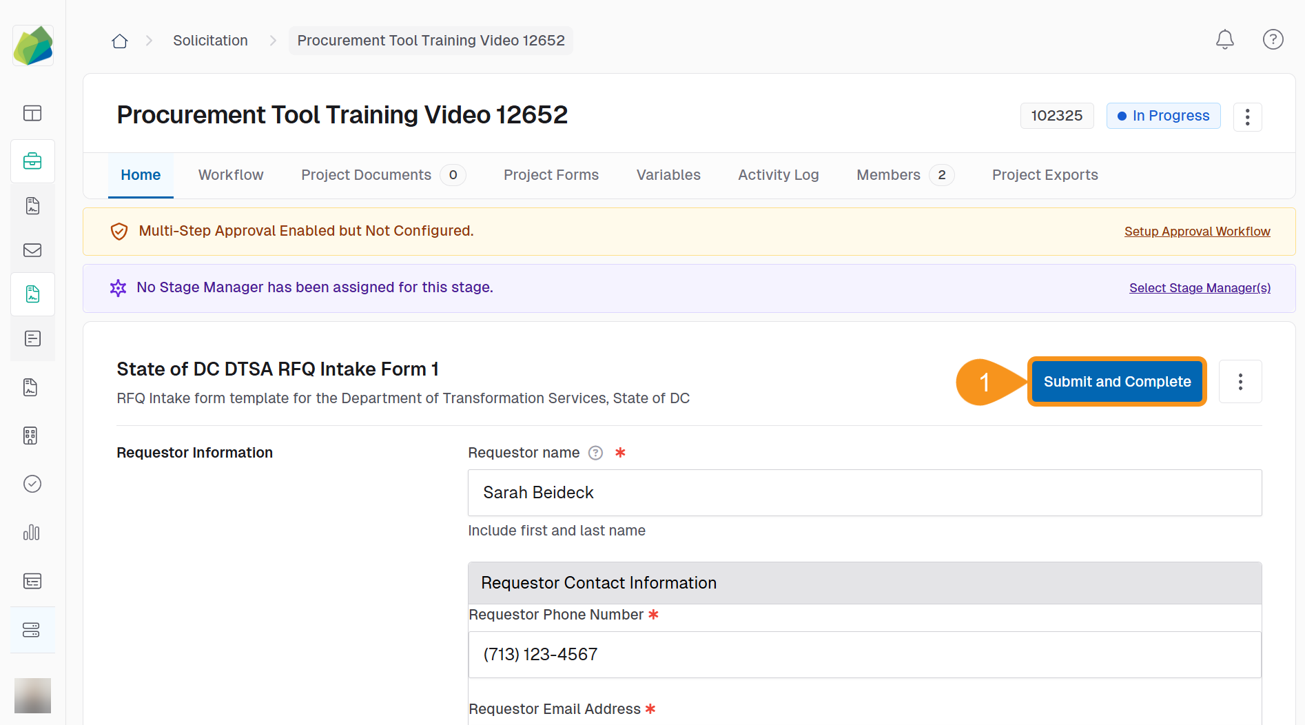 Complete the Form Builder Stage