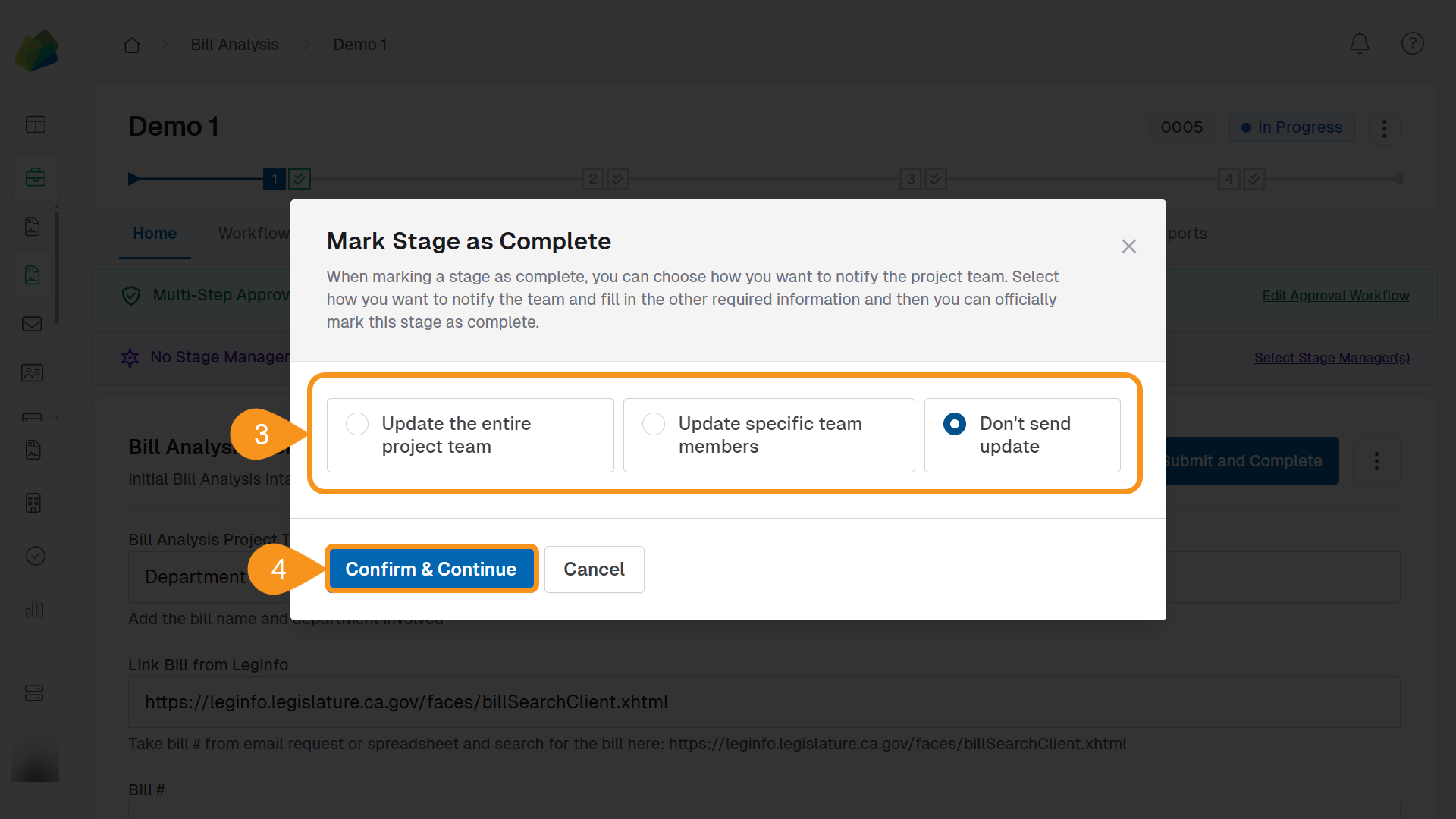 Mark the Form Builder Stage as Complete 2
