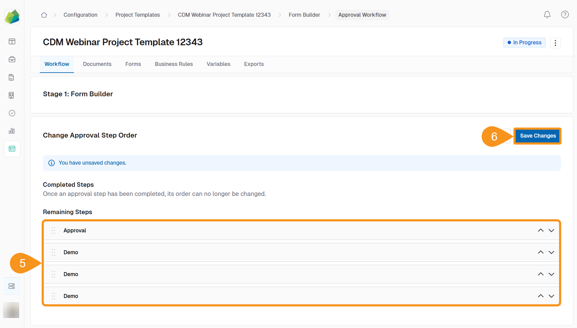 Reorder Approval Steps 2